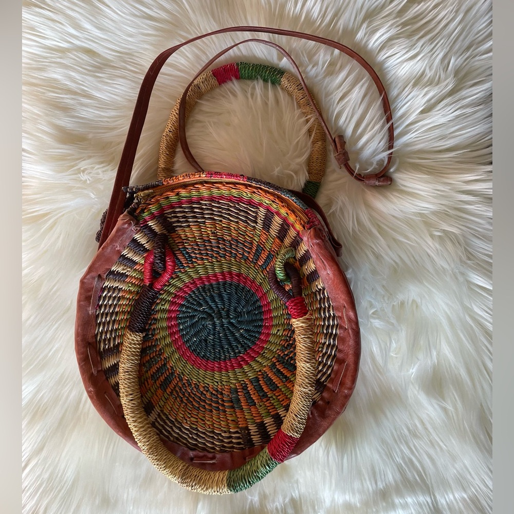Woven Rattan Shoulder/Hand Bag - Picture 7 of 7